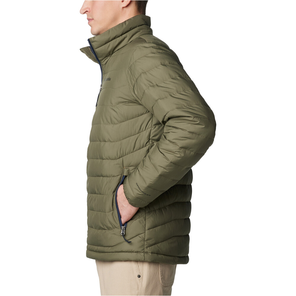 Columbia chaqueta outdoor hombre POWDER LITE II VERDE vista detalle