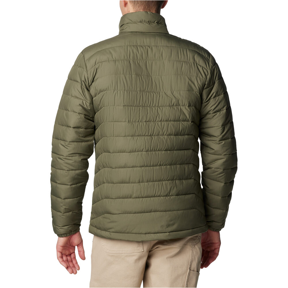 Columbia chaqueta outdoor hombre POWDER LITE II VERDE vista trasera