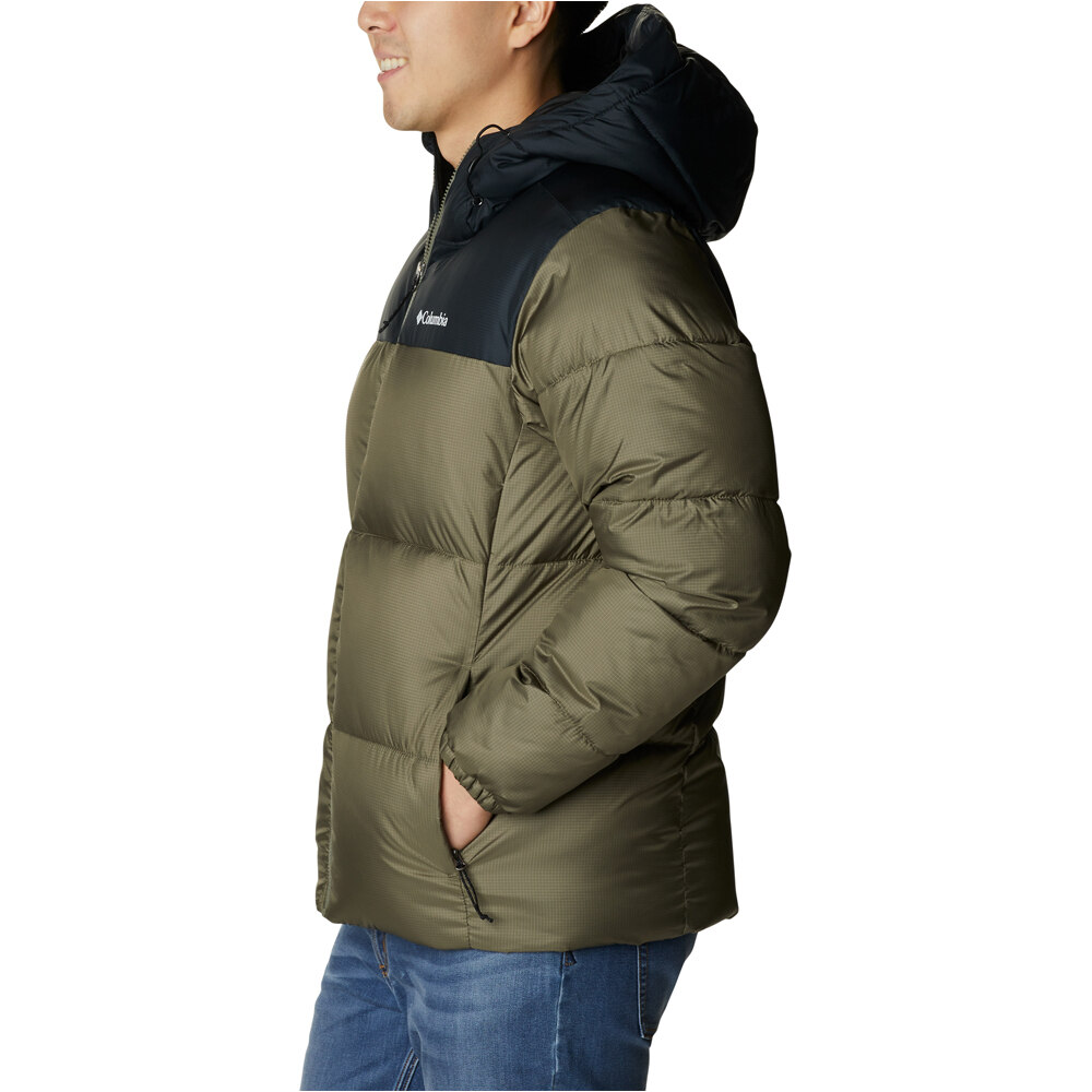 Columbia chaqueta outdoor hombre PUFFECT II VERDE vista detalle