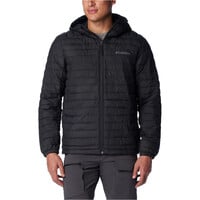 Columbia chaqueta outdoor hombre SILVER FALLS II NEGRO vista frontal