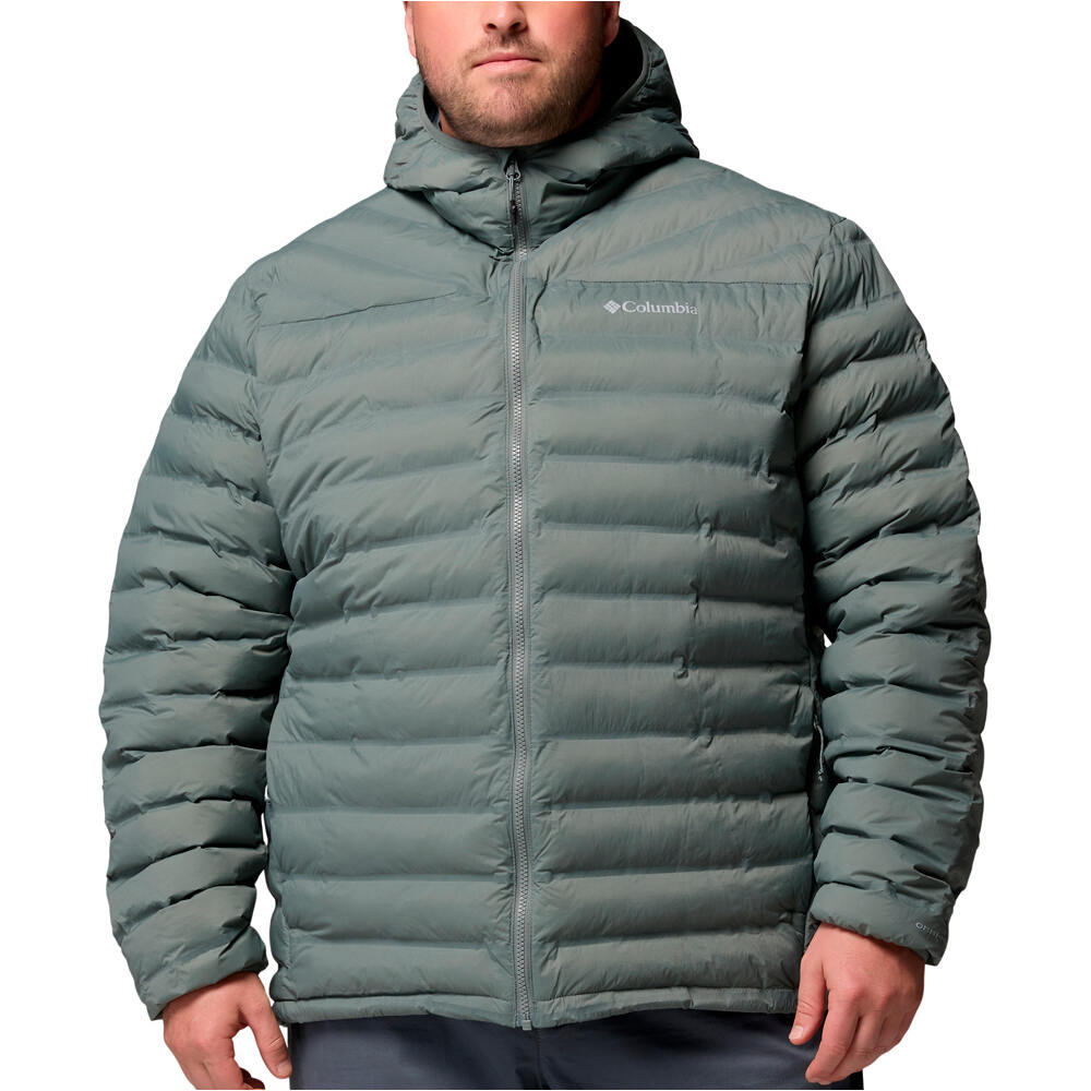 Columbia chaqueta outdoor hombre Terwilliger Trail Heat Seal Hdd Jacket GRIS vista frontal
