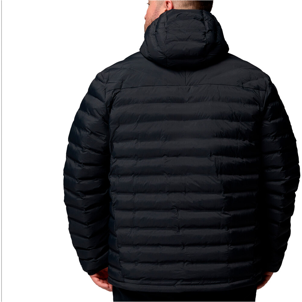 Columbia chaqueta outdoor hombre Terwilliger Trail Heat Seal Hdd Jacket NEGRO vista trasera