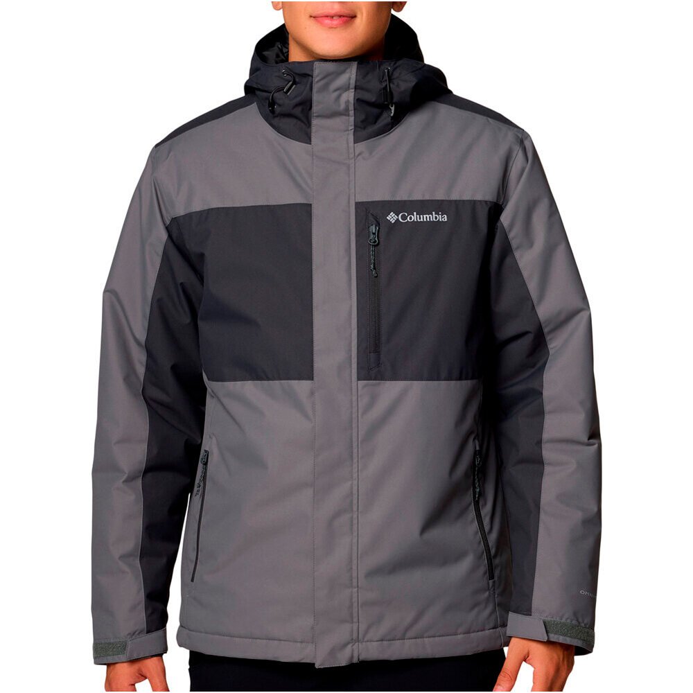Columbia chaqueta outdoor hombre TIPTON PEAK III GRIS vista frontal