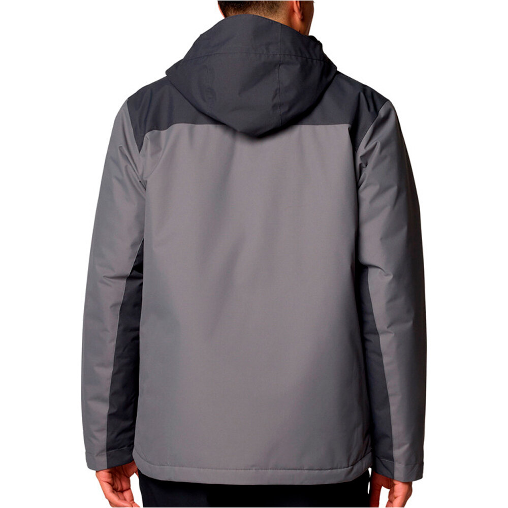 Columbia chaqueta outdoor hombre TIPTON PEAK III GRIS vista trasera
