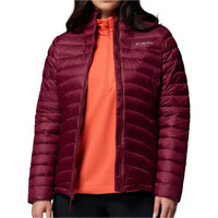 Columbia chaqueta outdoor mujer CORELITE DOWN ROJO vista detalle
