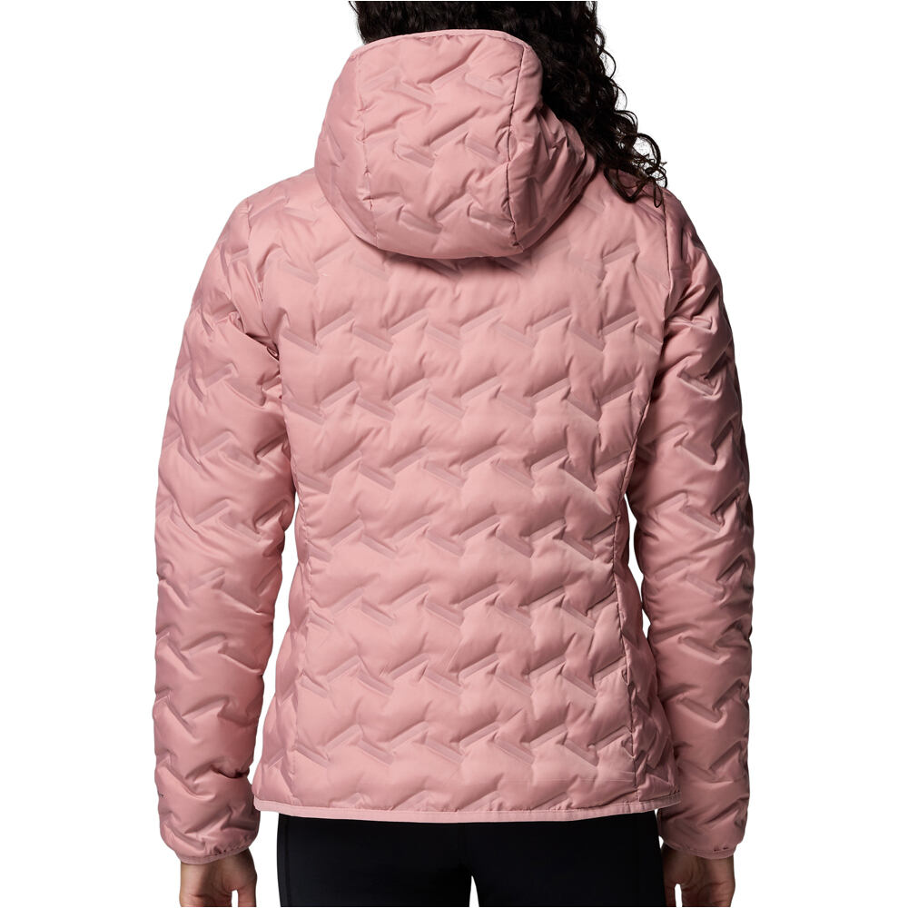 Columbia chaqueta outdoor mujer DELTA RIDGE II DOWN ROSA vista trasera