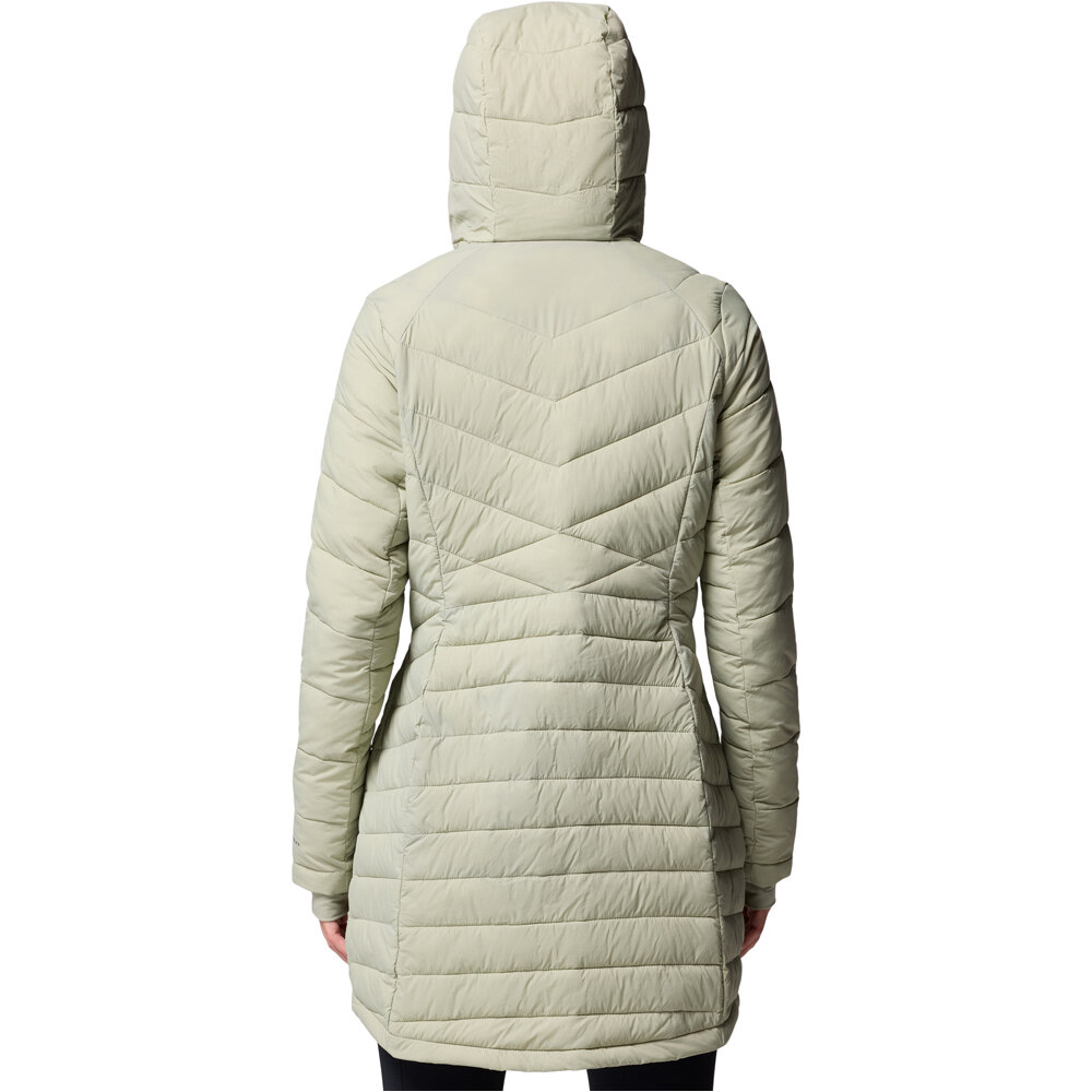 Columbia chaqueta outdoor mujer JOY PEAK II MID BLANCO vista trasera