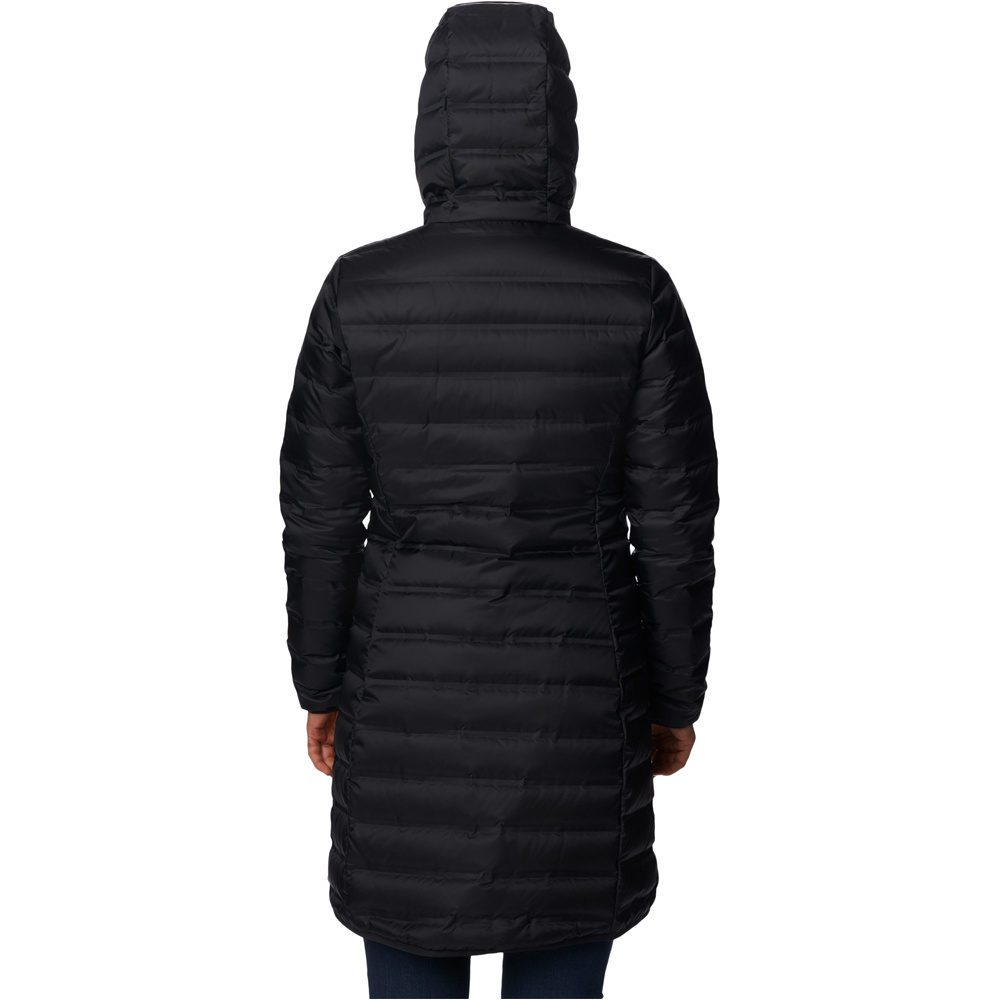 Columbia chaqueta outdoor mujer LAKE 22 II NEGRO vista trasera