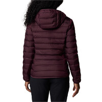 Columbia chaqueta outdoor mujer LAKE 22 II ROJO vista trasera