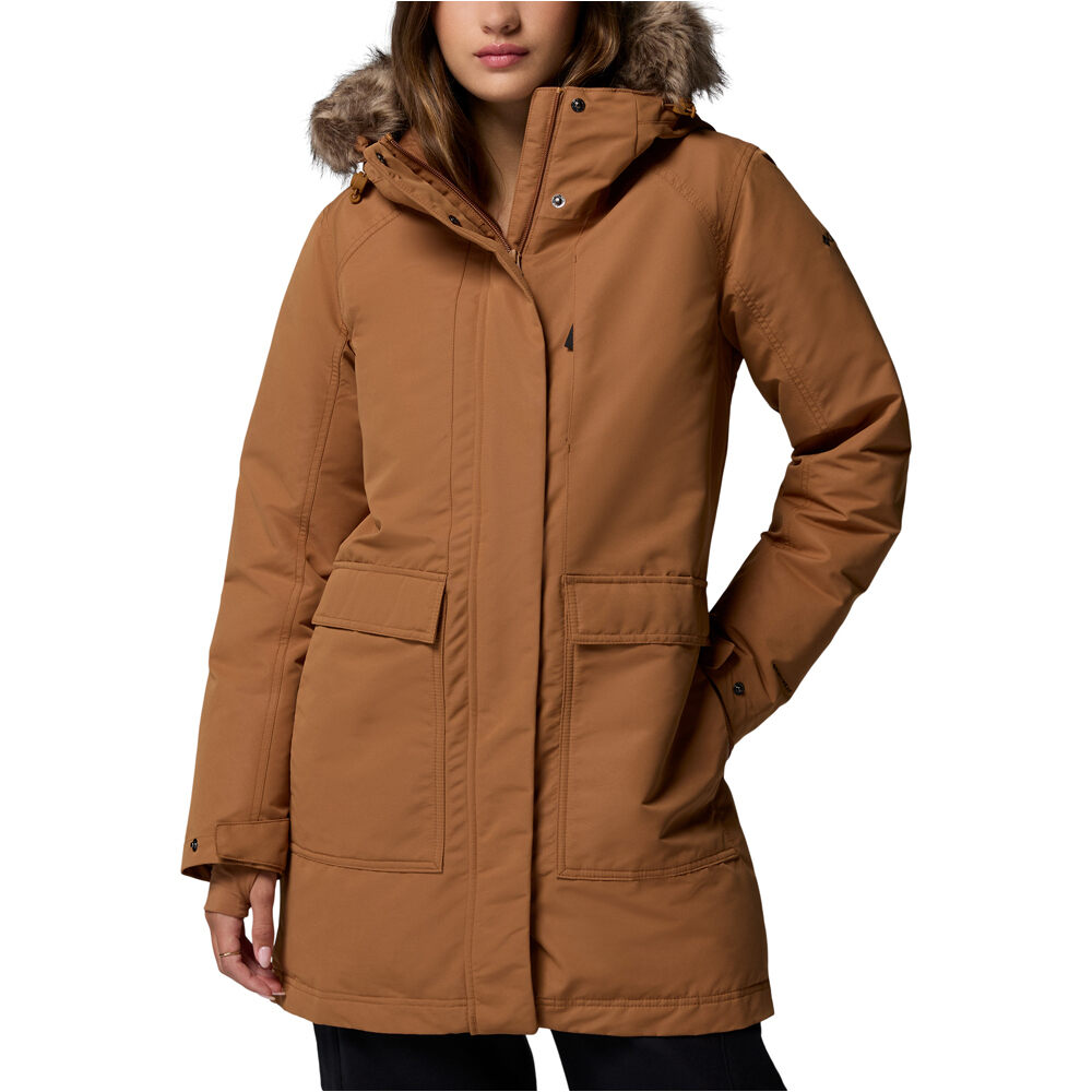 Columbia chaqueta outdoor mujer LITTLE SI II MARRON vista frontal