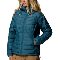 Columbia chaqueta outdoor mujer POWDER LITE II AZUL vista detalle