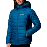 Columbia chaqueta outdoor mujer POWDER LITE II AZUL vista detalle