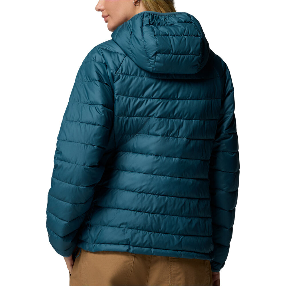 Columbia chaqueta outdoor mujer POWDER LITE II AZUL vista trasera
