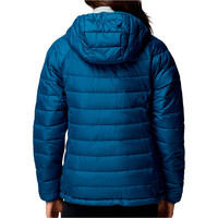 Columbia chaqueta outdoor mujer POWDER LITE II AZUL vista trasera