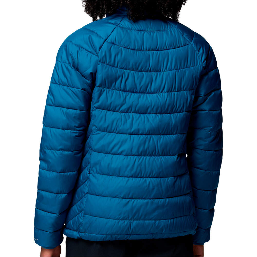 Columbia chaqueta outdoor mujer POWDER LITE II AZUL vista trasera