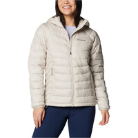 Columbia chaqueta outdoor mujer POWDER LITE II MARRON vista frontal