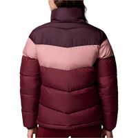 Columbia chaqueta outdoor mujer PUFFECT II COLORBLOCK ROSA vista trasera