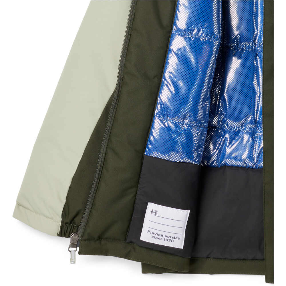 Columbia chaqueta outdoor niño HIKEBOUND II VERDE vista detalle
