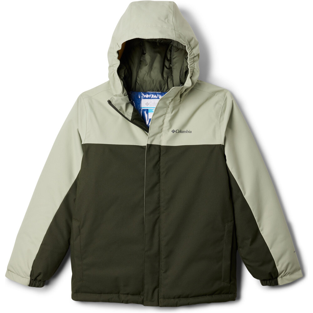Columbia chaqueta outdoor niño HIKEBOUND II VERDE vista frontal