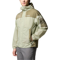 Columbia chaqueta softshell hombre CHALLENGER II WINDBREAKER VERDE vista detalle