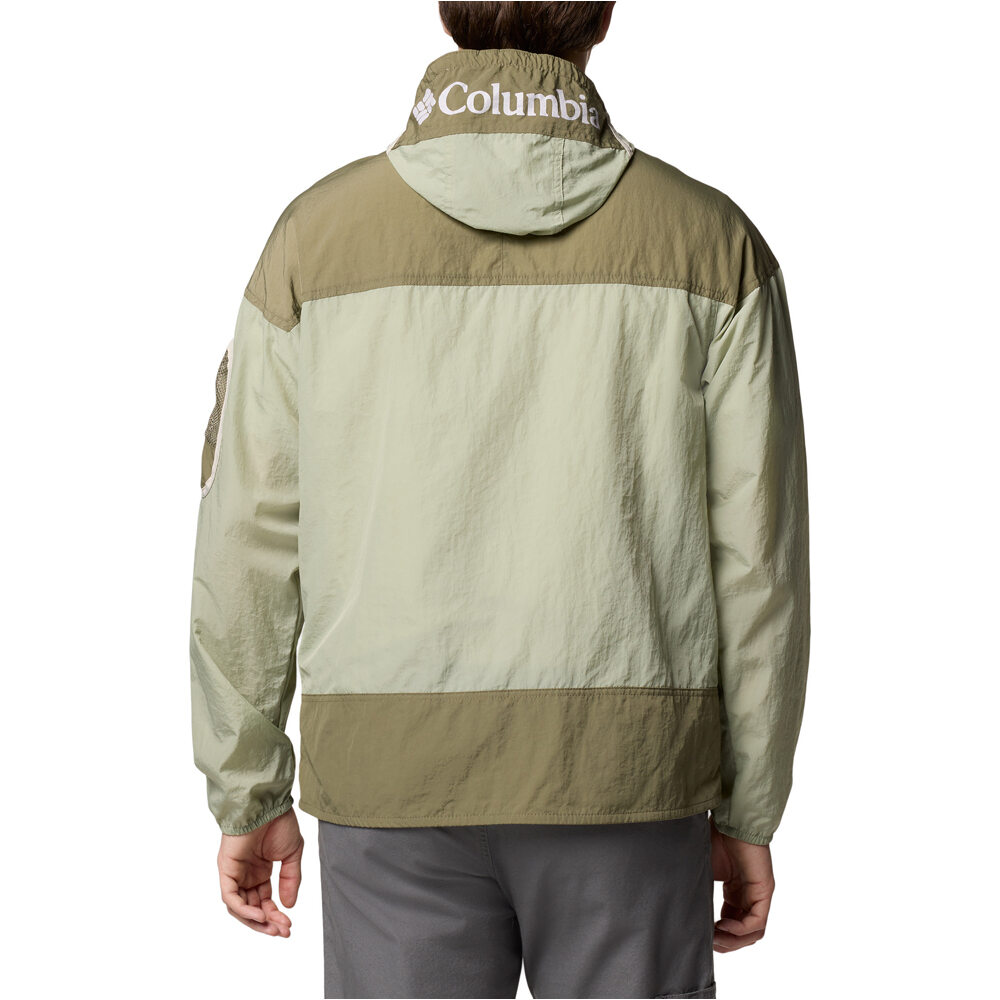 Columbia chaqueta softshell hombre CHALLENGER II WINDBREAKER VERDE vista trasera