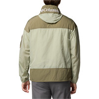 Columbia chaqueta softshell hombre CHALLENGER II WINDBREAKER VERDE vista trasera