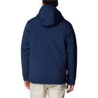 Columbia chaqueta softshell hombre GATE RACER II AZUL vista trasera