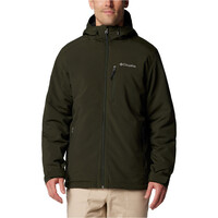 Columbia chaqueta softshell hombre GATE RACER II VERDE vista frontal