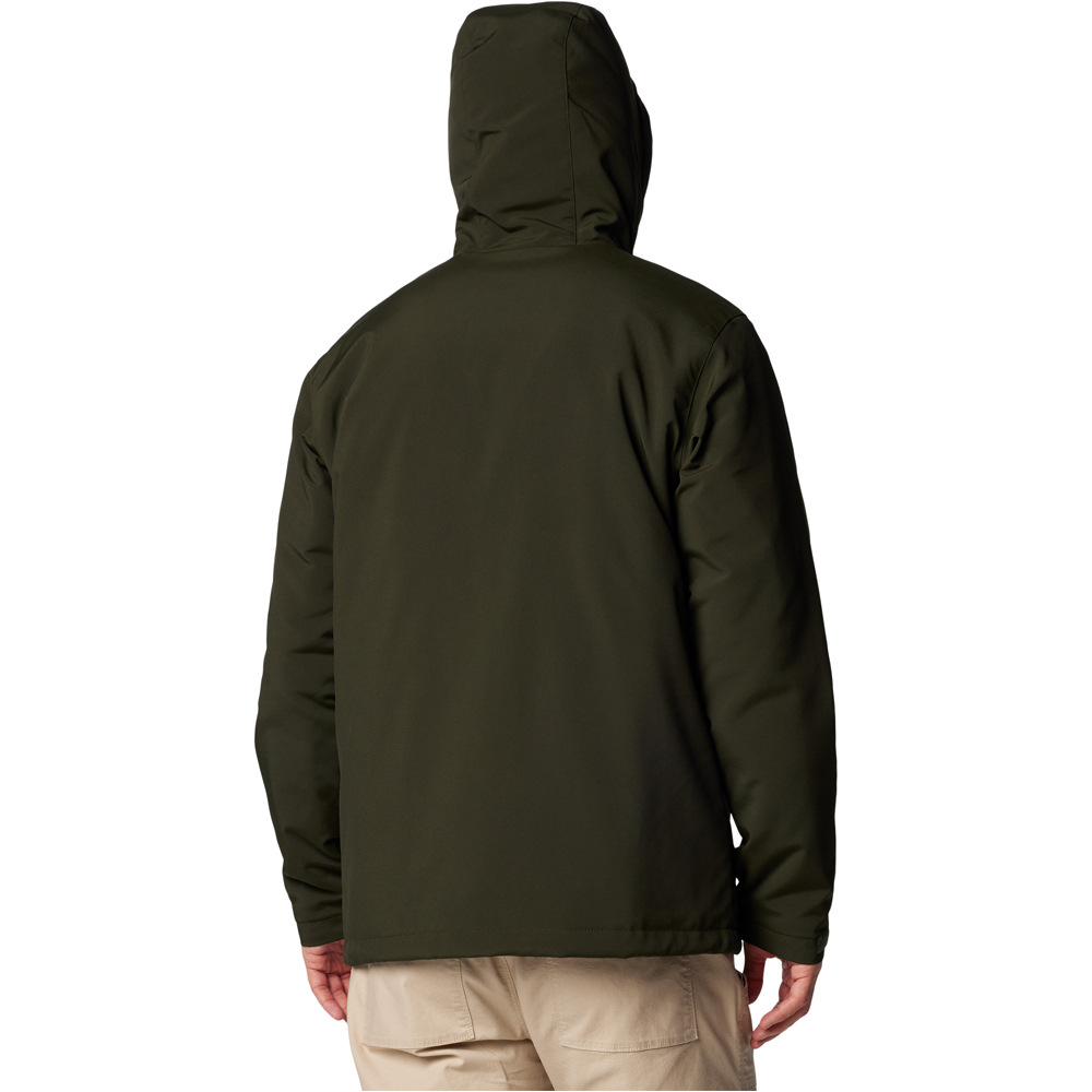 Columbia chaqueta softshell hombre GATE RACER II VERDE vista trasera