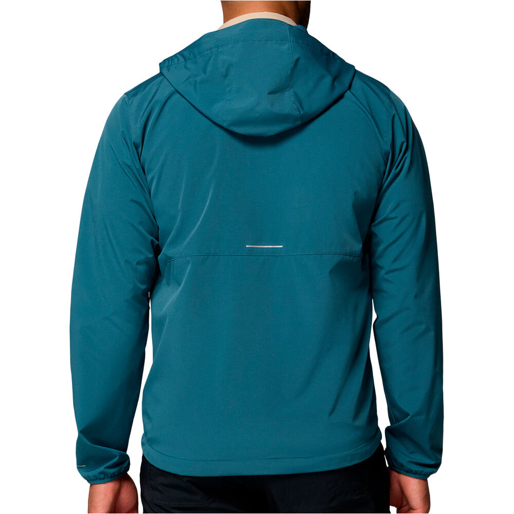 Columbia chaqueta softshell hombre TALL HEIGHTS III AZUL vista trasera