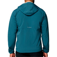 Columbia chaqueta softshell hombre TALL HEIGHTS III AZUL vista trasera