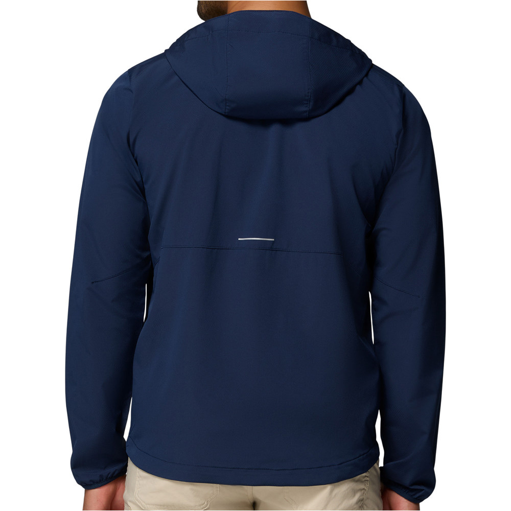 Columbia chaqueta softshell hombre TALL HEIGHTS III AZUL vista trasera