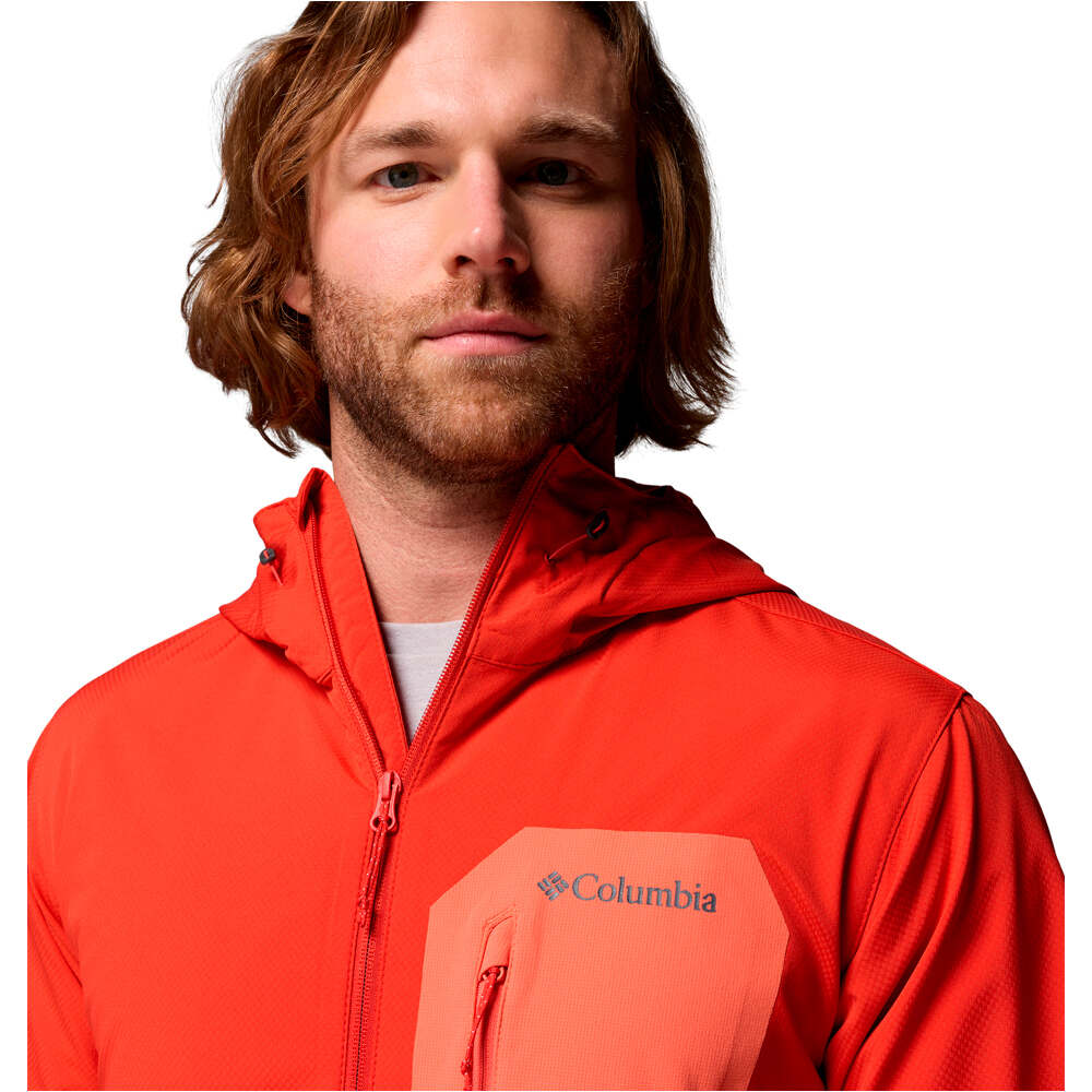 Columbia chaqueta softshell hombre TALL HEIGHTS III ROJO 04