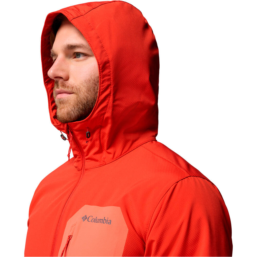 Columbia chaqueta softshell hombre TALL HEIGHTS III ROJO 05