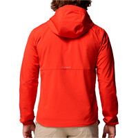 Columbia chaqueta softshell hombre TALL HEIGHTS III ROJO vista trasera