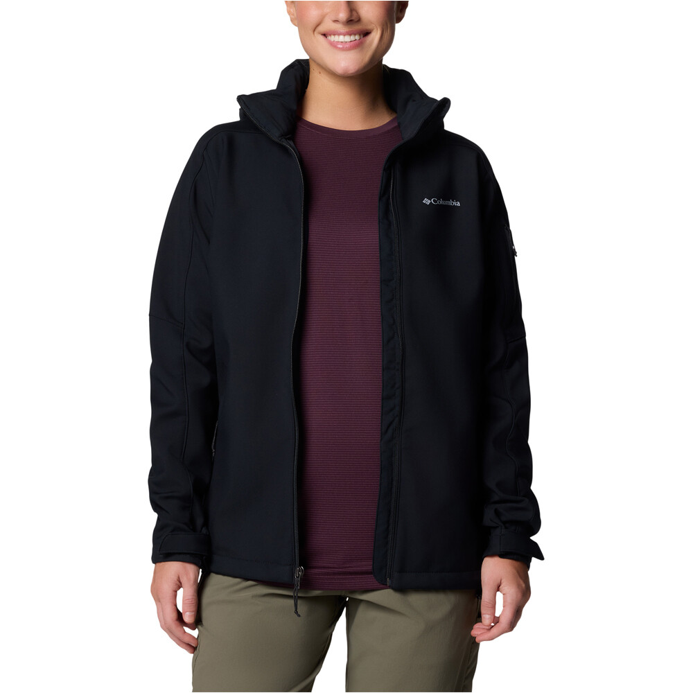 Columbia chaqueta softshell mujer CASCADE RIDGE III NEGRO 03