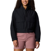Columbia chaqueta softshell mujer PARACUTIE NEGRO vista frontal