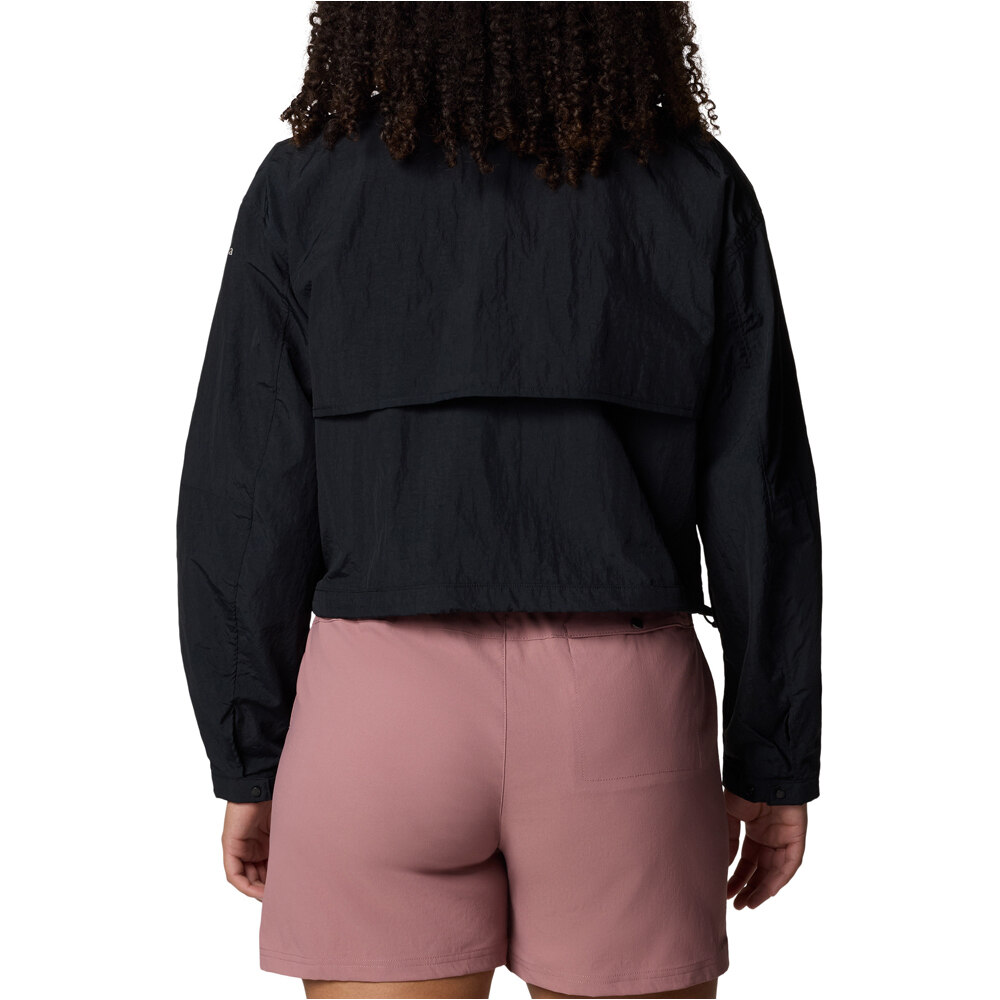 Columbia chaqueta softshell mujer PARACUTIE NEGRO vista trasera