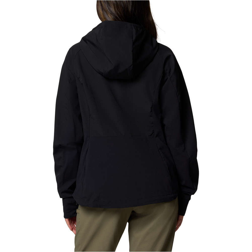 Columbia chaqueta softshell mujer SWEET AS III NEGRO vista trasera
