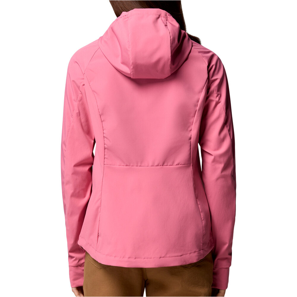 Columbia chaqueta softshell mujer SWEET AS III ROSA vista trasera