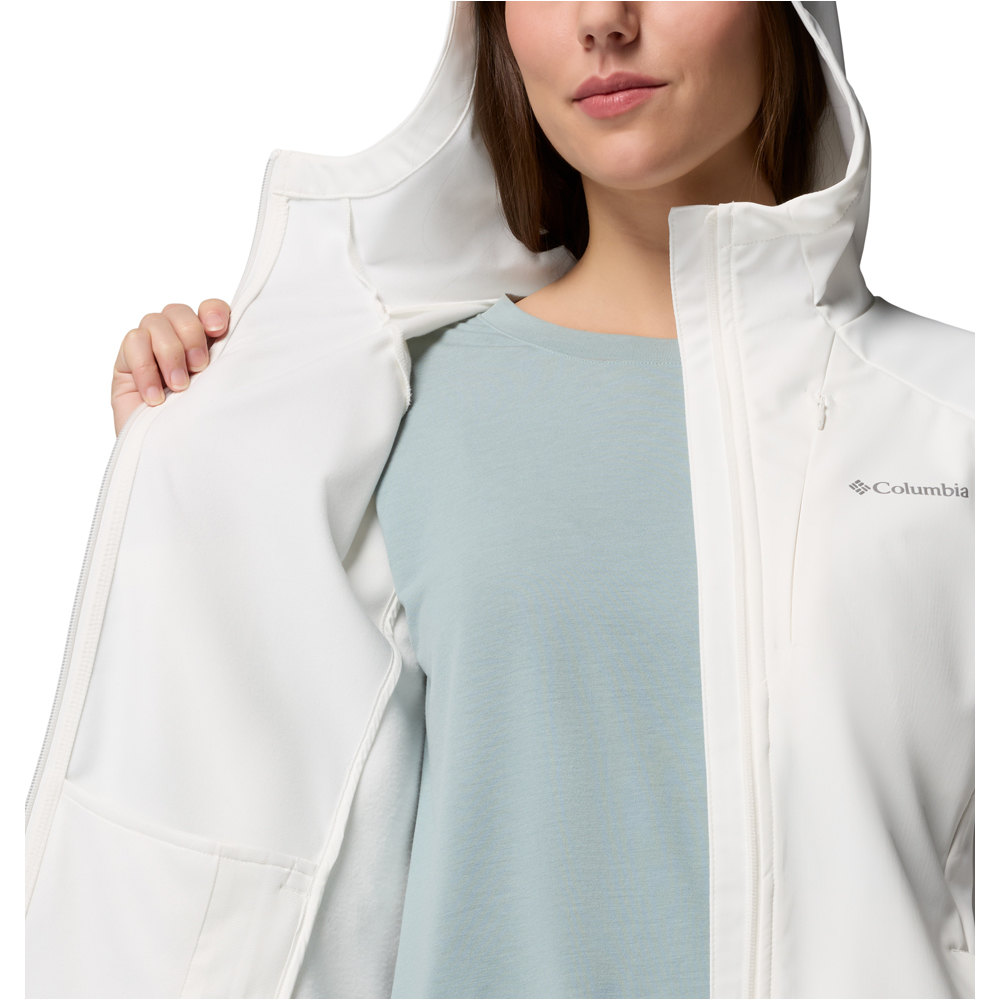 Columbia chaqueta softshell mujer TRAILBORNE BLANCO 04