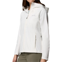 Columbia chaqueta softshell mujer TRAILBORNE BLANCO vista detalle