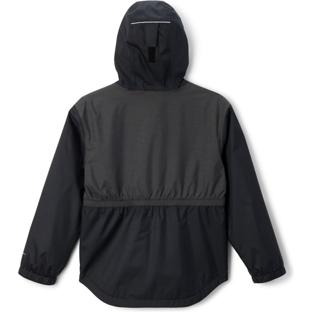 Columbia chubasquero impermeable niño RAINY TRAILS II NEGRO vista trasera