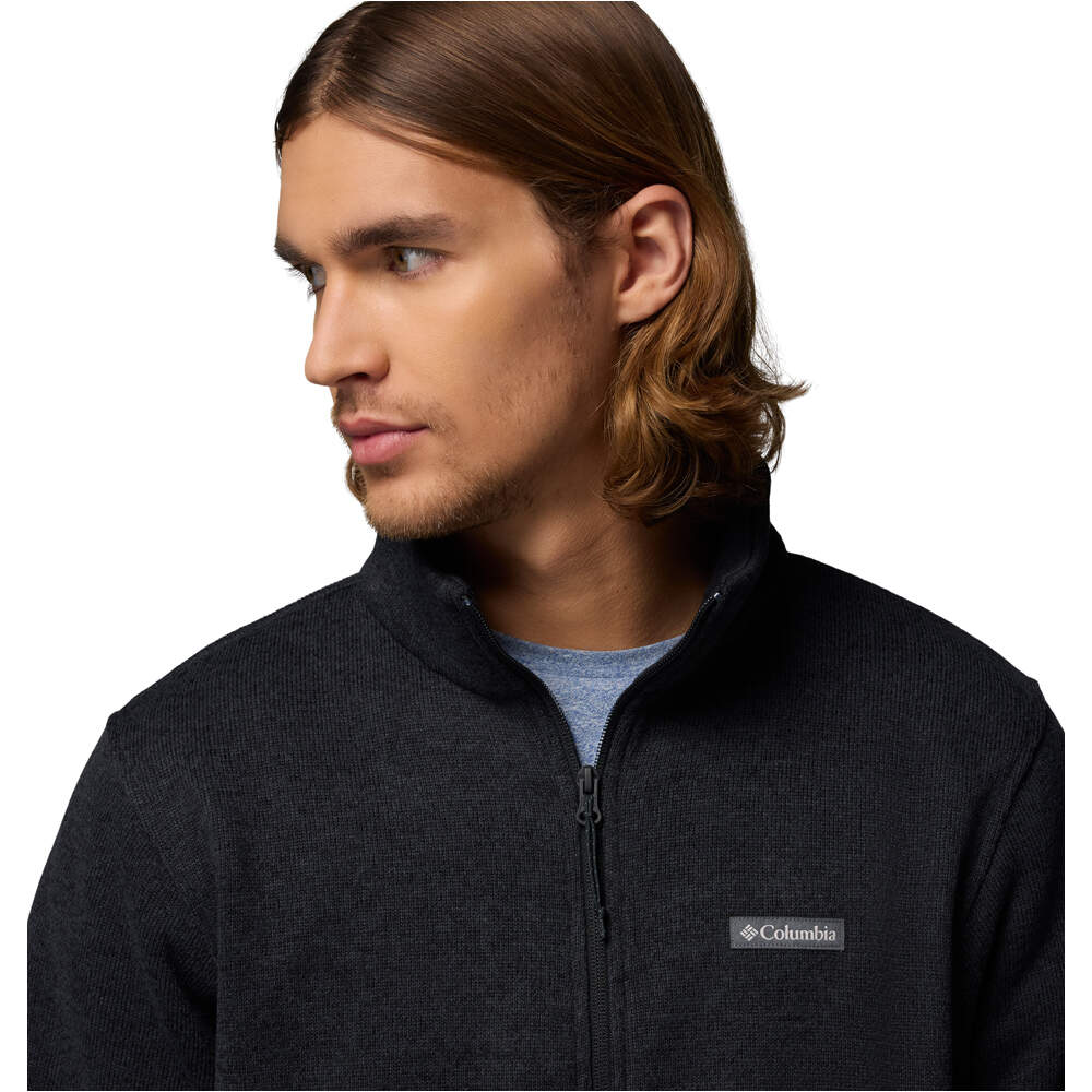 Columbia forro polar hombre ALTO PASS NEGRO vista detalle