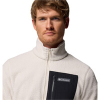 Columbia forro polar hombre JASPER RIDGE PEBBLED MARRON vista detalle