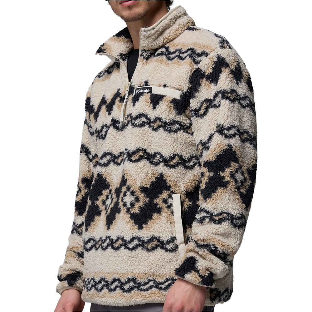 Columbia forro polar hombre RUGGED RIDGE HIGH PILE MARRON vista detalle