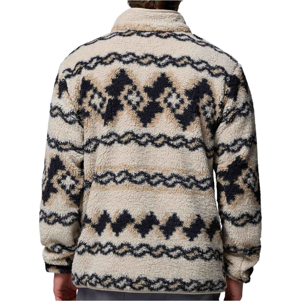 Columbia forro polar hombre RUGGED RIDGE HIGH PILE MARRON vista trasera