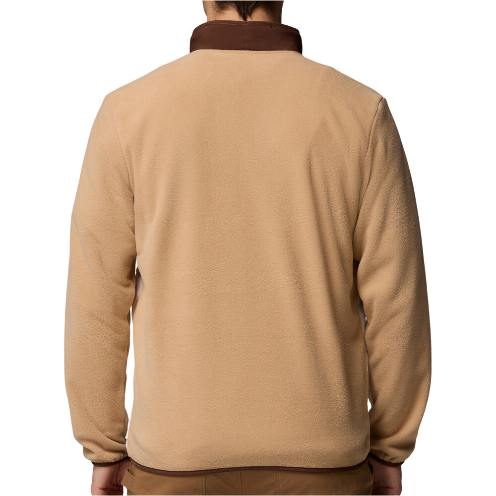 Columbia forro polar hombre SEQUOIA GROVE MARRON vista trasera