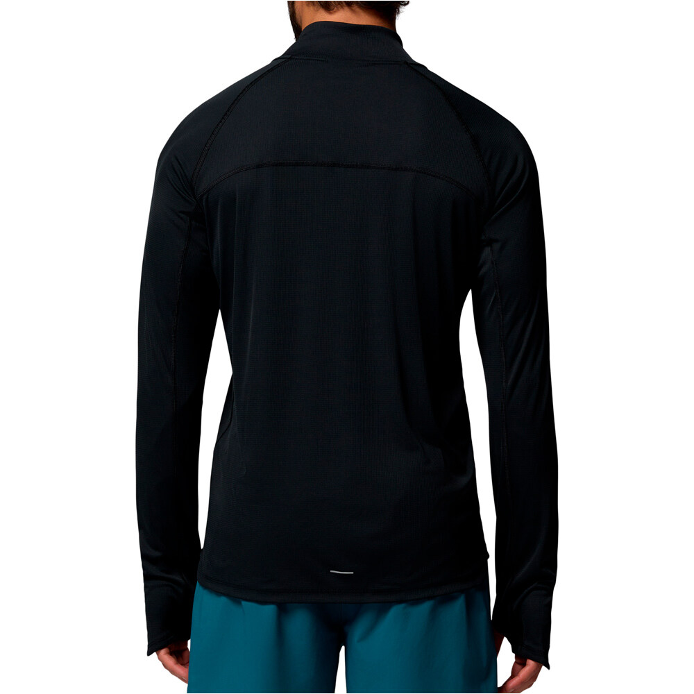 Columbia forro polar hombre STEALTH SPRING NEGRO vista trasera