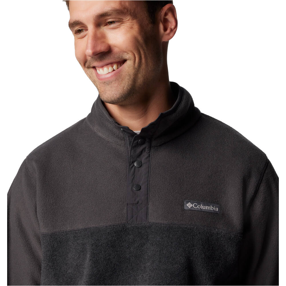 Columbia forro polar hombre STEENS MOUNTAIN HALF II GRIS vista detalle